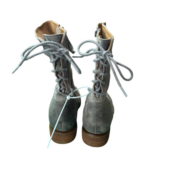 Söfft Gray Suede Mid-Calf Boots | Size 6 | New Ruched Western Style - Picture 6 of 8